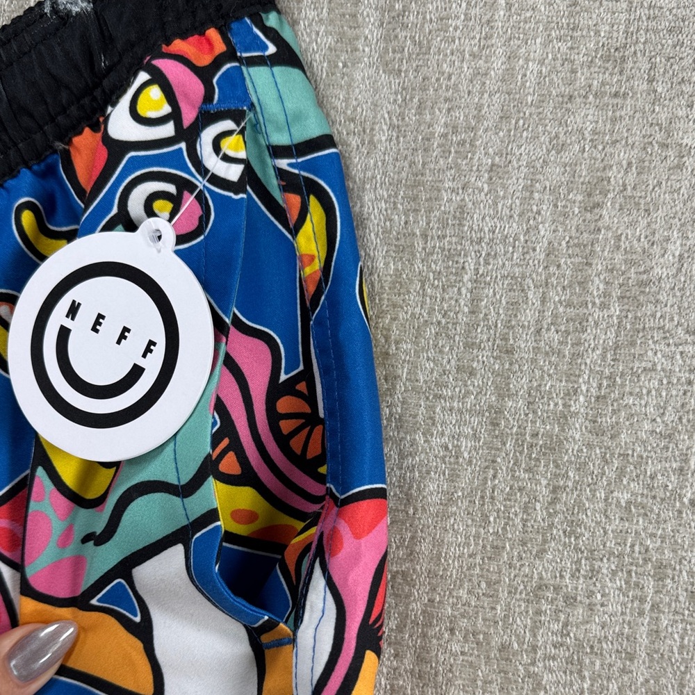 Neff Octopus Graphic Swim Trunks Multicolor NWT Size S 30 - Picture 4 of 15
